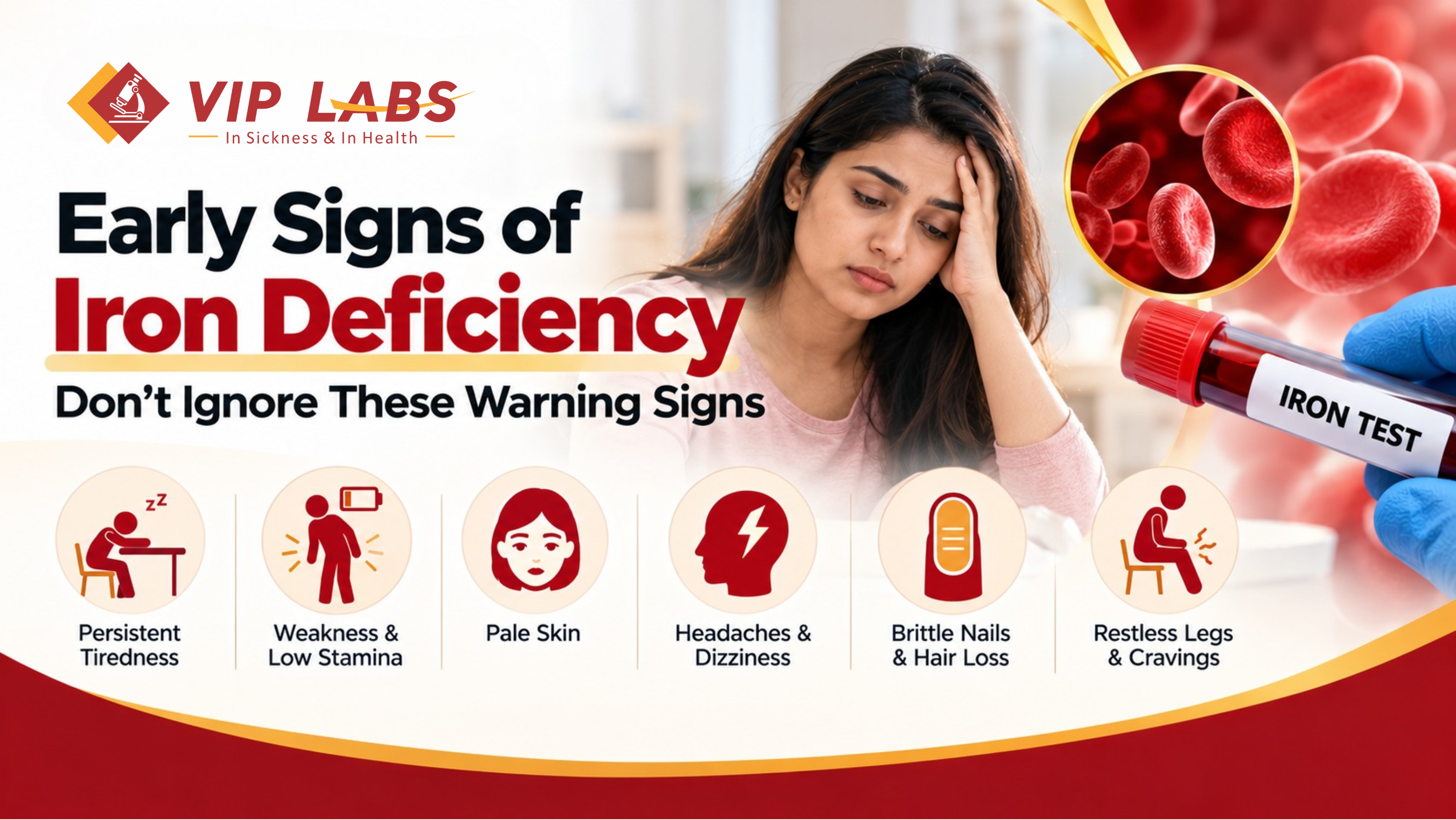 Early Signs of Iron Deficiency: Symptoms, Causes and Blood Tests